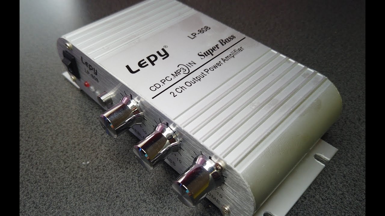 Lepy LP808 Super Bass Amplifier Unboxing and Setup Test