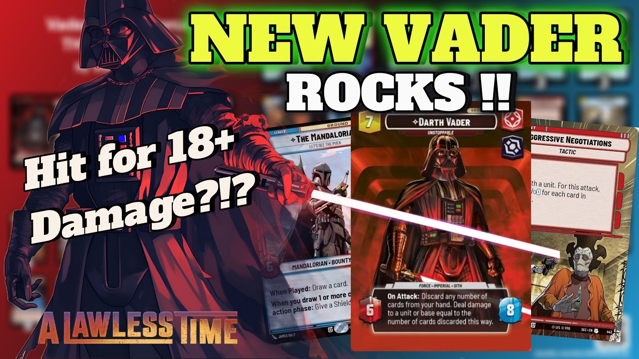 Vader Blue is Awesome ! | Star Wars Unlimited | Deck Tech & Gameplay