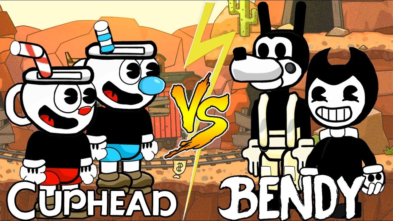 TEAM CUPHEAD Vs TEAM BATIM (Scribblenauts Unlimited Battles)