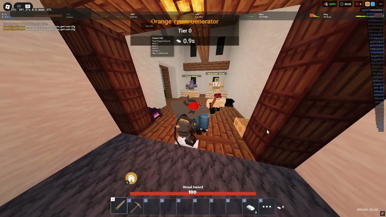 BEST BEDWARS SCRIPT FREE KEYLESS NO LAG GOD MODE,ETC