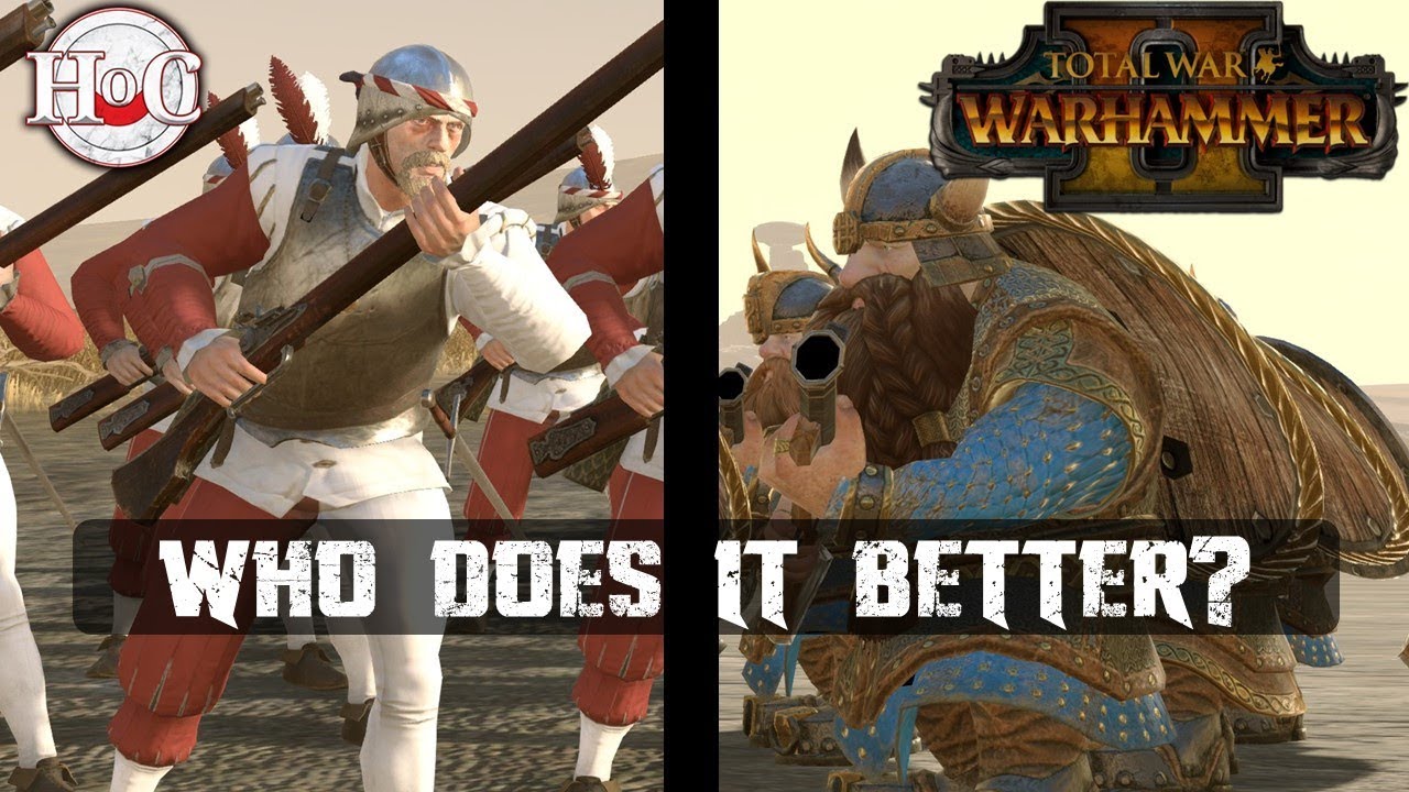 HANDGUNS VS THUNDERERS - Total War Warhammer 2 - Who Does It Better?