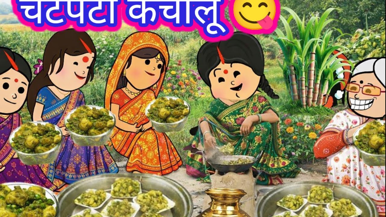 बड़की जीजी बनाई देहाती स्टाइल में अपने सासु मां खातिर चटपटा कचालू 😋🙏