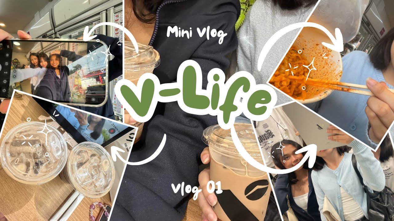 ── ⟡ ˙ slice of life | mini vlog: shopping, cafe, food, catching up #01 🌱 ̟