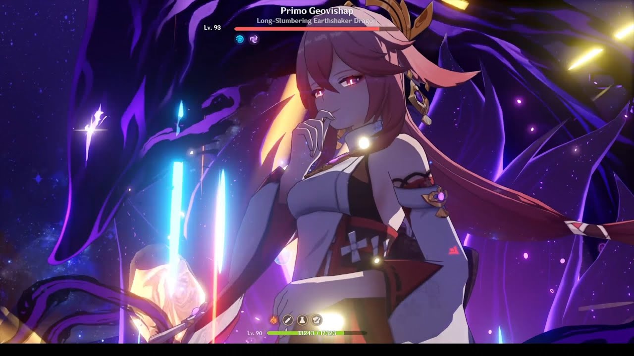 Yae Miko C6 R1 Damage Test - C0 Kazuha
