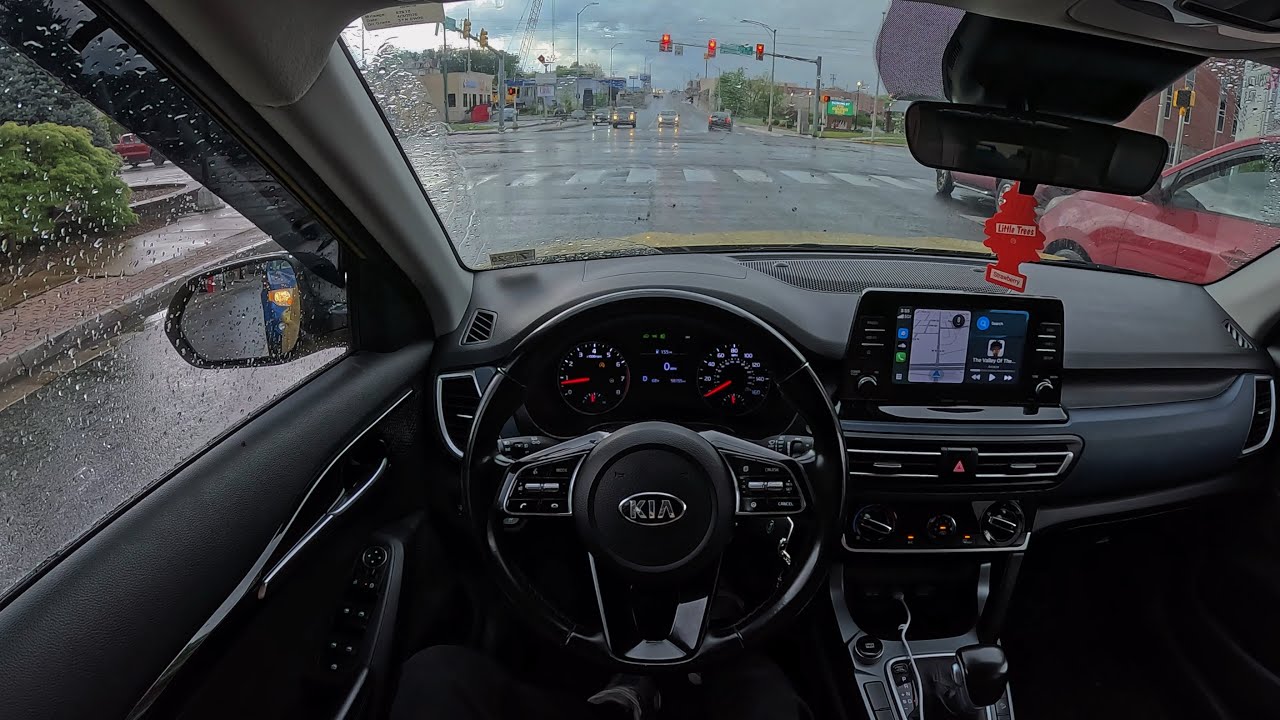 ASMR RAINY CITY POV DRIVE!!!