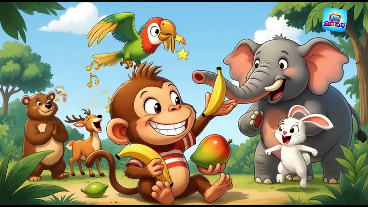 Funny Monkey Song |बंदर मामा पहन पजामा @ChuChuTVHindi @NuNuTVNurseryRhymes @ChuChuTV #kidssong