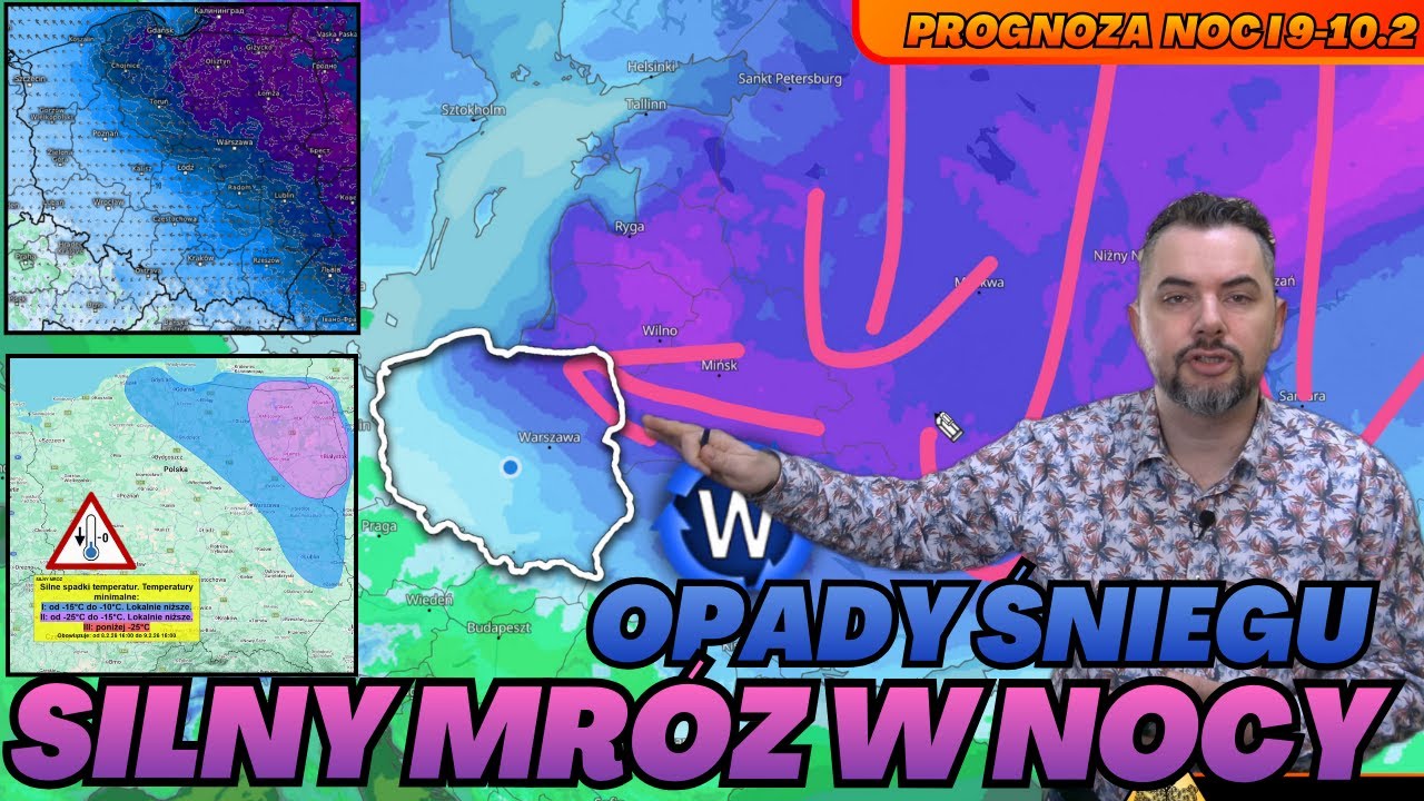 Opady śniegu na południu. Silny mr&oacute;z w nocy. Prognoza i ostrzeżenia