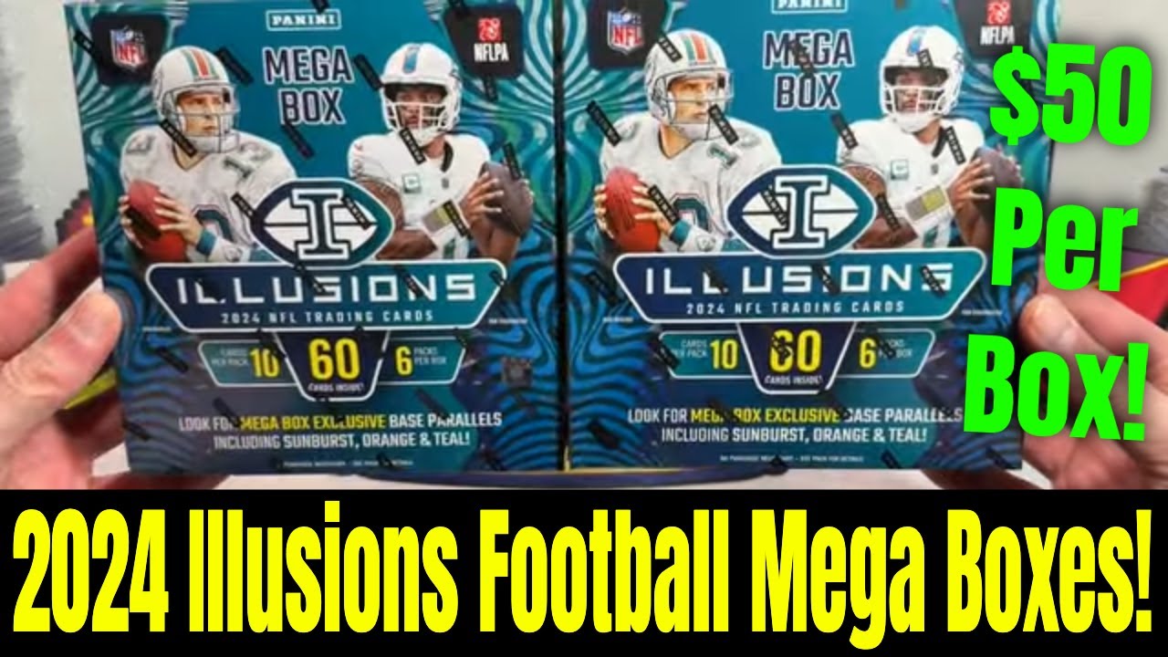 What Do You Think About These 2024 Illusions Football Mega Boxes?! Are They Worth The $50 Each?!