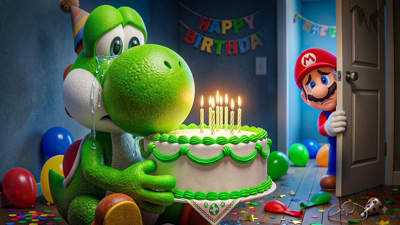 Yoshi&rsquo;s Lonely Birthday... Bowser Jr&rsquo;s Birthday Trap 😨🎂 Super Mario Odyssey Story