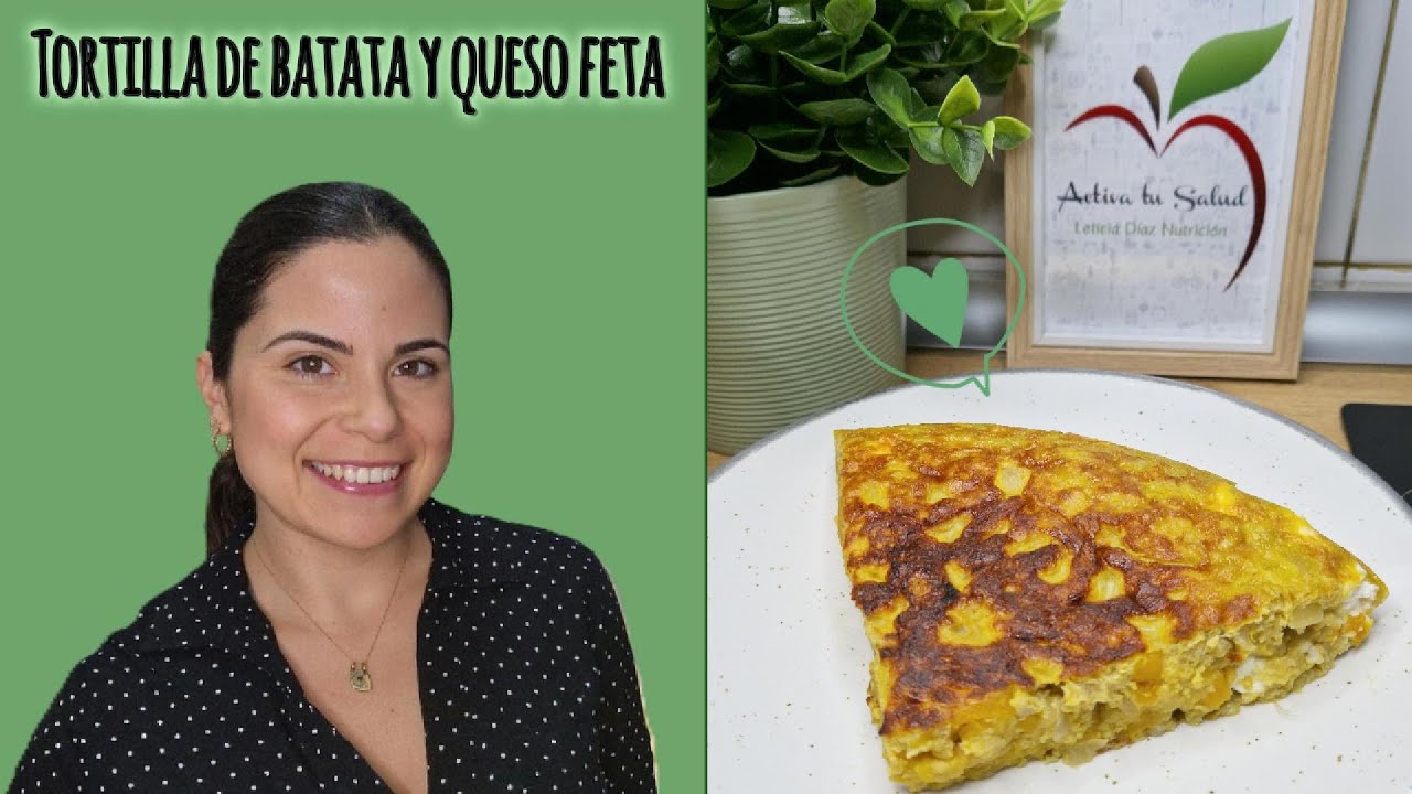 Así se hace la tortilla de batata más rica y saludable 🥔🧀