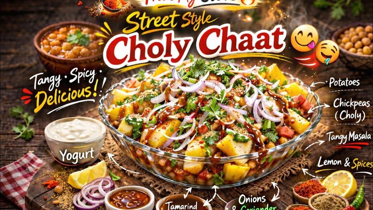 Ramzan Special Choly Chaat Recipe | Tangy, Spicy & Delicious 😋🔥