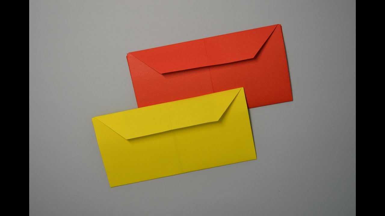 How to make an origami envelope