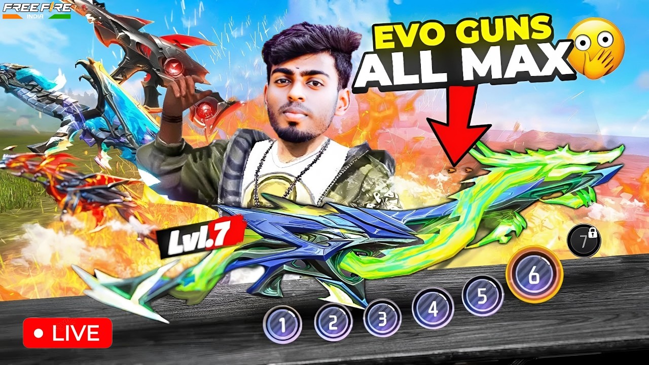 ALL GUN MAX GRANDMASTER PUSH{DAY - 12}🔥||Free Fire Max Live #matturavi #shorts #ffshortstamil