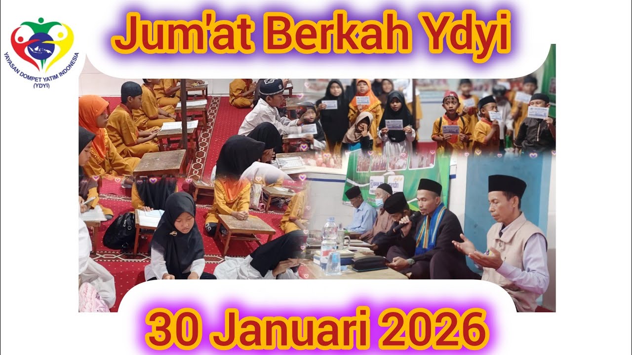 Istighosah dan Santunan Pekanan ydyi, Jum'at 30 Januari 2026