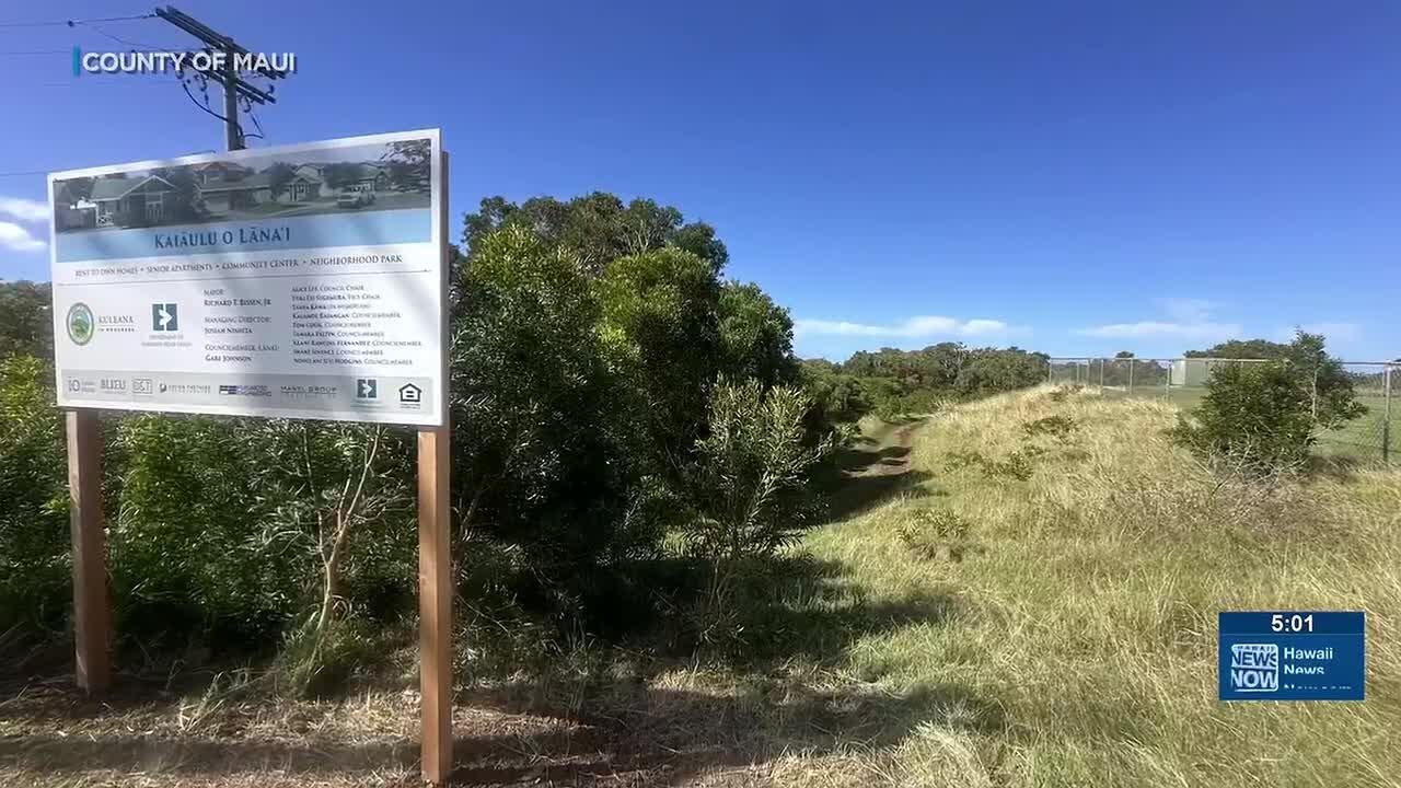 First for-sale affordable housing project in 35 years set for Lanai