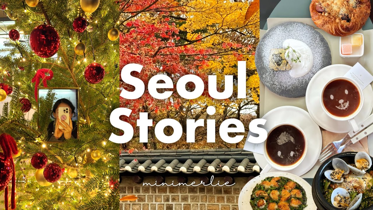 Korea Vlog 🧶 2 Days in Seoul as a Former Local, Hidden Gem Cafe Hopping, Hanok Hotel, Christmas Town