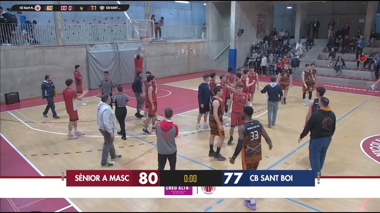 CE Sant Nicolau - Sènior A Masculí vs Bàsquet Sant Boi