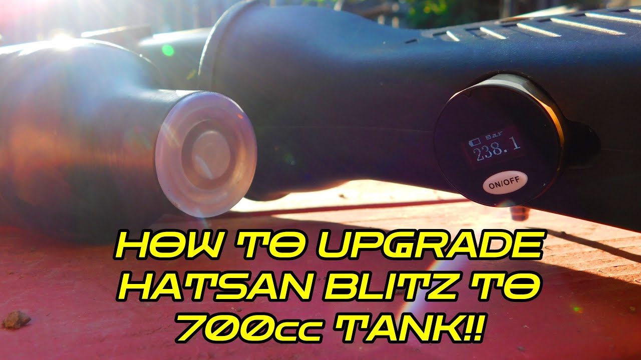 HATSAN BLITZ .30 CAL FULL AUTO: DIGITAL TANK GAUGE AND 700CC CARBON TANK HOW TO WALKTHROUGH