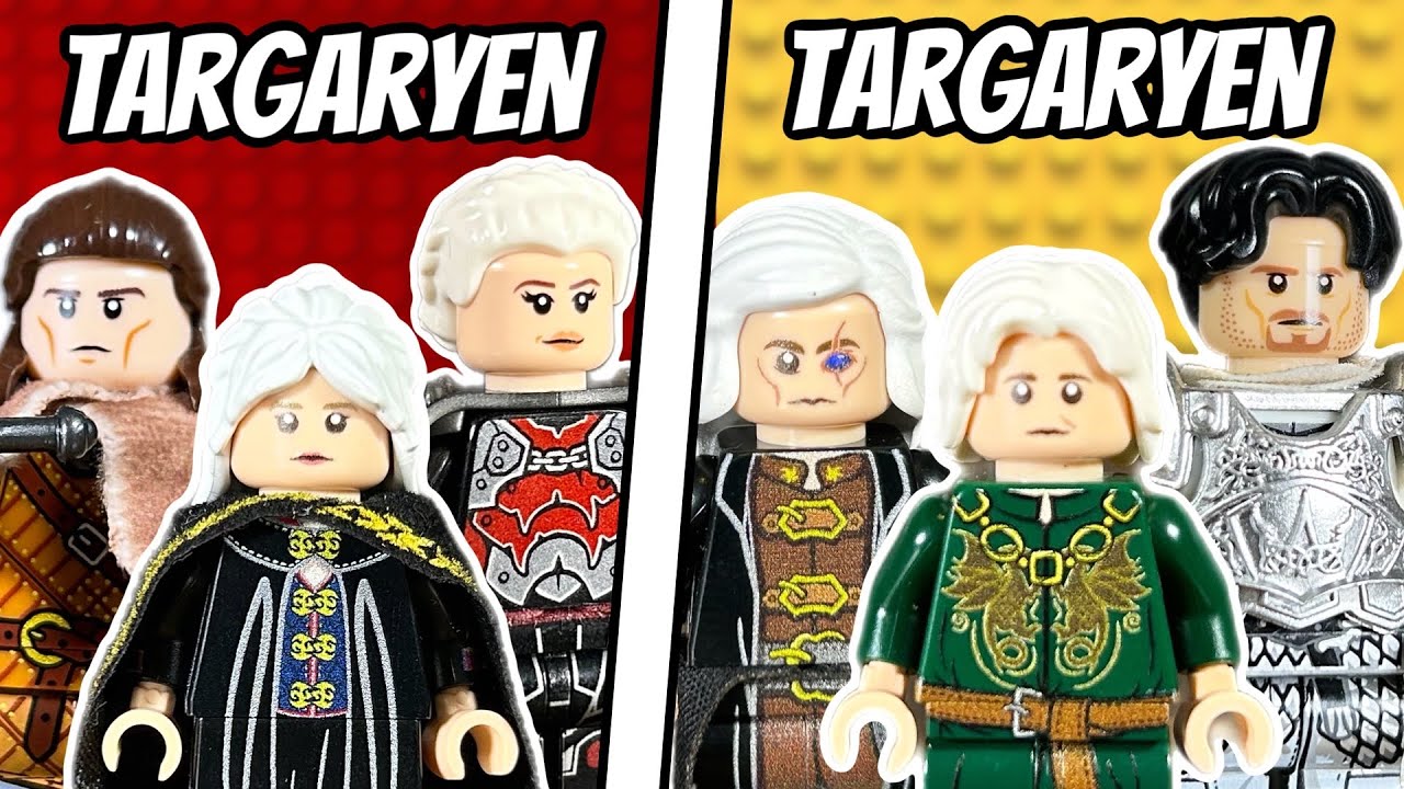 I Built LEGO Game Of Thrones Houses (Targaryen, Lannister, Stark)