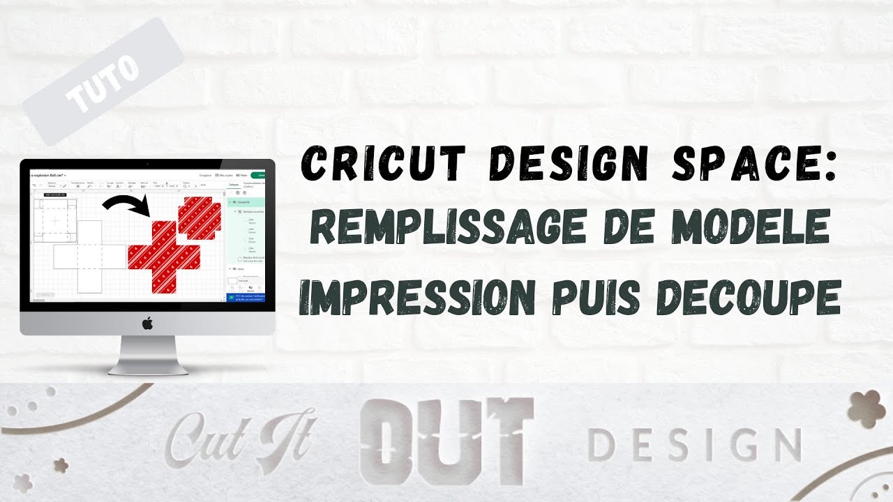 Cricut Design Space: Remplissage de modèle (pattern fill) pour la fonction impression puis découpe