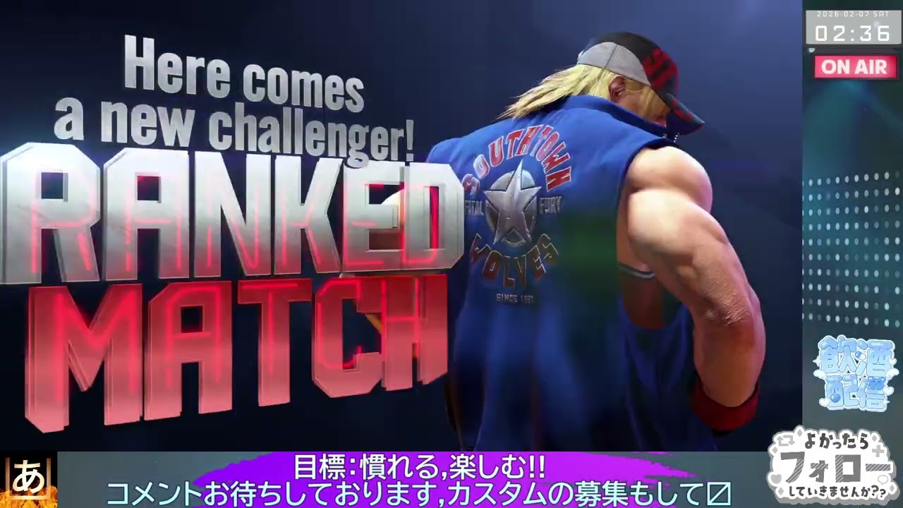 【SF6】勝っても負けても内容重視Because the Night
