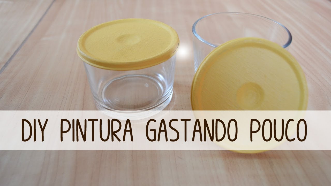 DIY - Pintando Tampa de Pote Jeito Mais Econômico