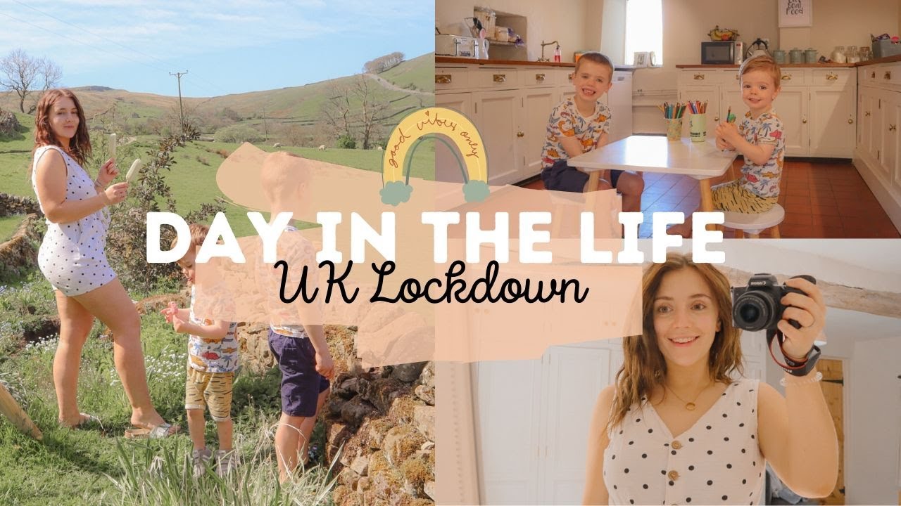 DAY IN THE LIFE - UK LOCKDOWN | Home schooling, cooking, exercise & decorating