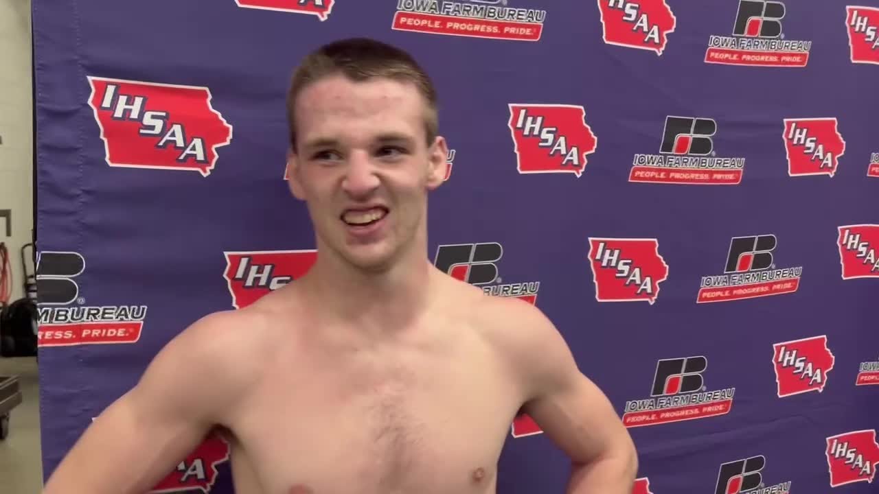 VIDEO: Lake Mills 150-pounder Steve Brandenburg on advancing to finals