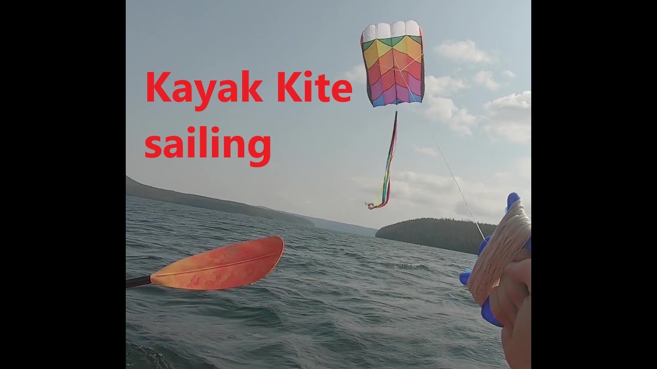 Shoshone Lake kayak kite sailing (natural sound version)