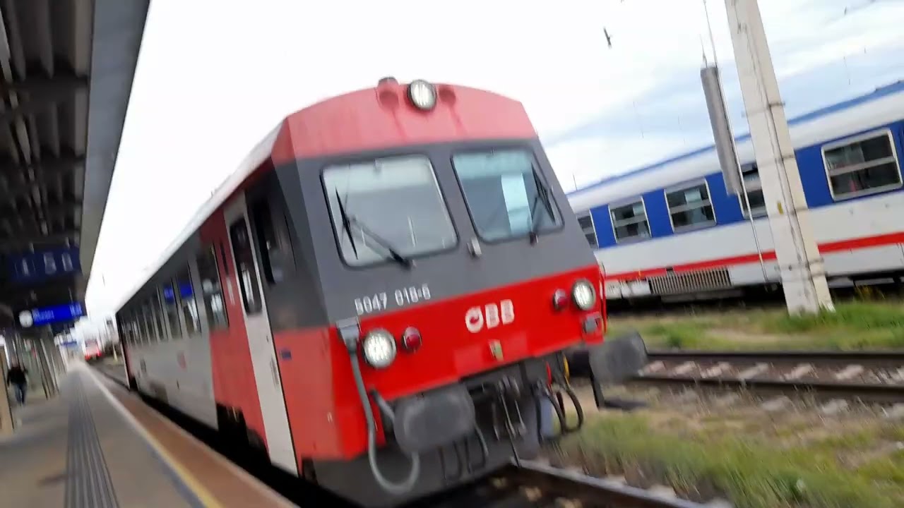 von Ybbs/Donau nach Petzenkirchen mit dem CJX5 und ÖBB 5047 018 6 ohne 2ten Triebwagen