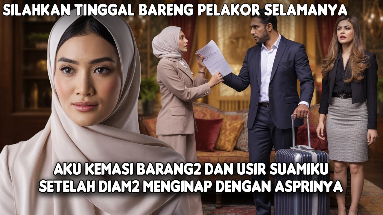 AKU KEMASI BARANG2 DAN USIR SUAMIKU SETELAH DIAM2 MENGINAP BARENG ASPRINYA @ceritabunda88