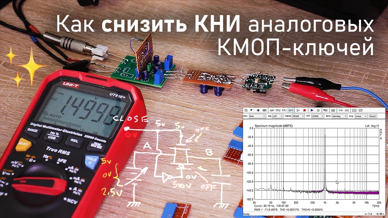 А что, так можно было?? или Как снизить КНИ аналоговых КМОП-ключей