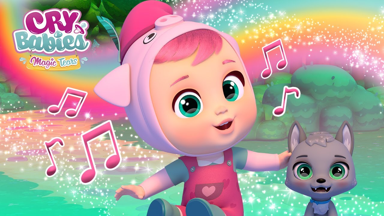 🎶🎤 THE STRONG WIND 🐷💨 KARAOKE 🎵 CRY BABIES 💧 MAGIC TEARS 💕 SONGS for KIDS in ENGLISH