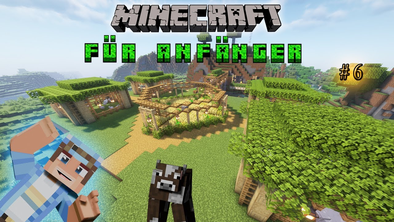 Einfache Farm bauen | Minecraft für Anfänger #6