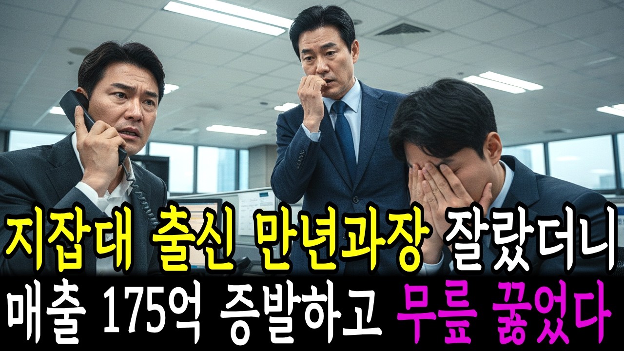 지잡대 출신 만년 과장인 나를 자르더니, 결국 내 앞에 무너졌다.