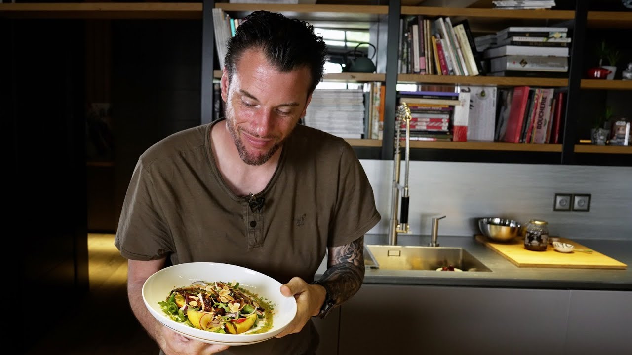 Recette de Norbert : Salade d’été pêche-volaille cajun (Episode 1)
