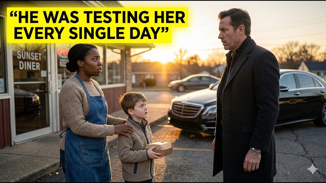 Single mom fed lost boy for FREE everyday—NOT KNOWING his BILLIONAIRE father was TESTING her