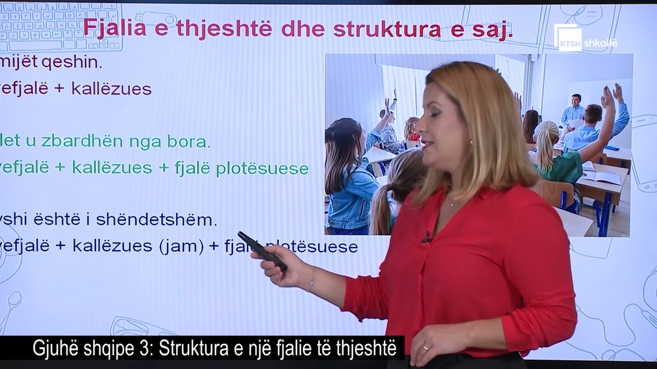 Struktura e një fjalie të thjeshtë | Gjuhë shqipe 3
