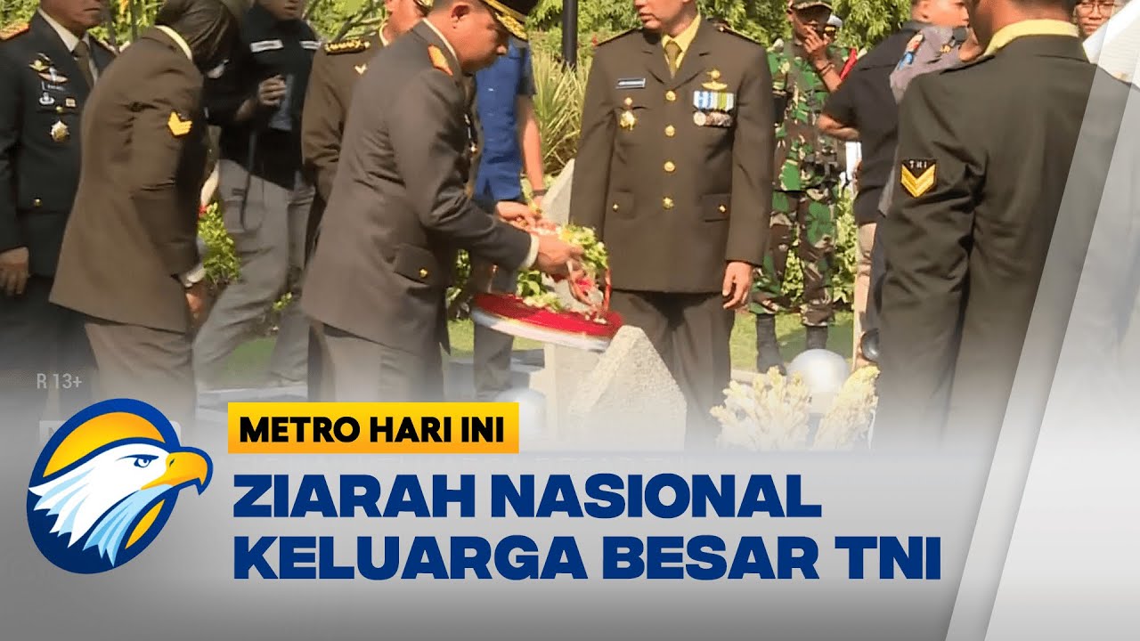 TNI Gelar Tabur Bunga di TMP Kalibata Jelang HUT ke-79- [METRO HARI INI]