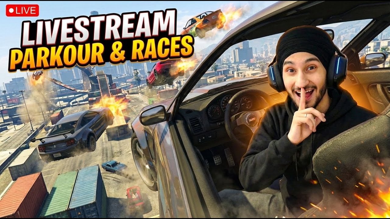 🔴 GTA 5 LIVE – Extreme PARKOUR + Speed Races! 🏎️🔥 BGMI DONE | Guri Plays