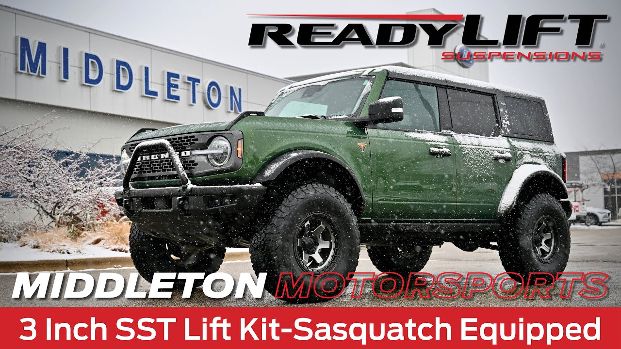 Комплект подъема кузова ReadyLIFT 3 дюйма SST для Ford Bronco 2022 года (Sasquatch Equipped Install)