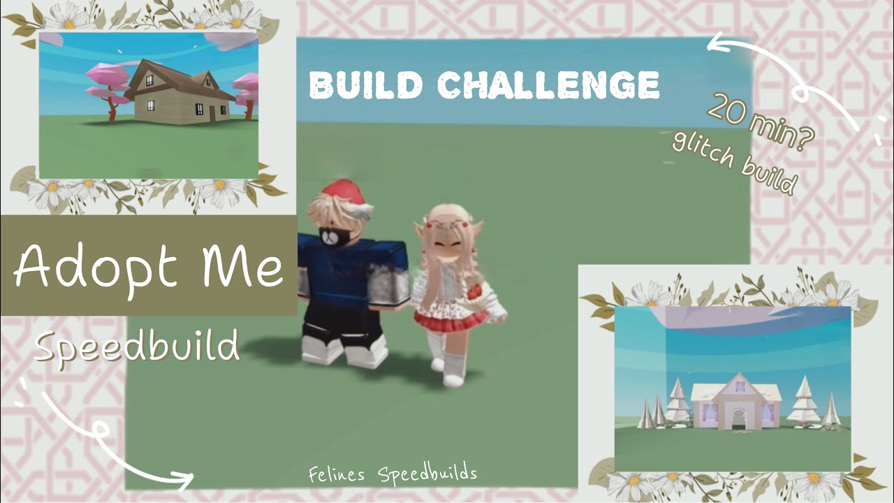 Build Challenge (20 min) ⭐️+House Build (1,1k bucks,snowy glitch build)🏠 Adopt Me #roblox #adoptme