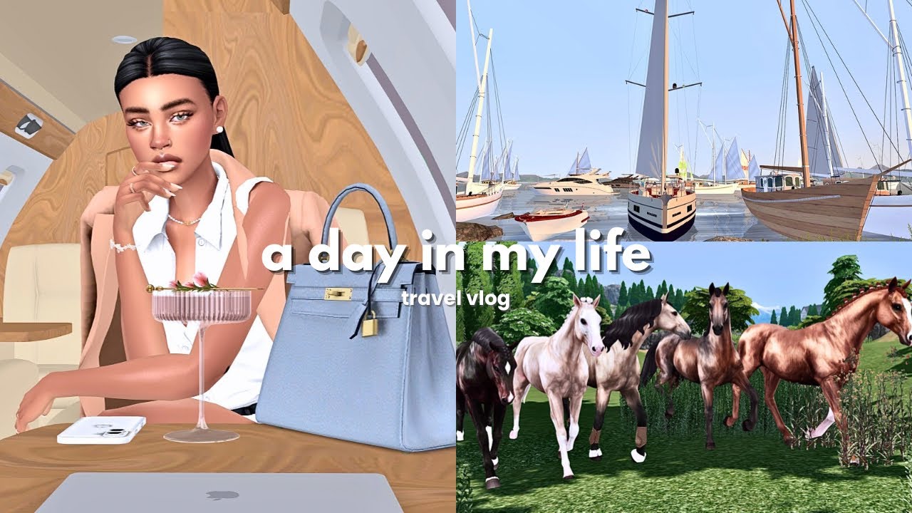 Sunsets, stallions & the sea  | Sims 4 vlog
