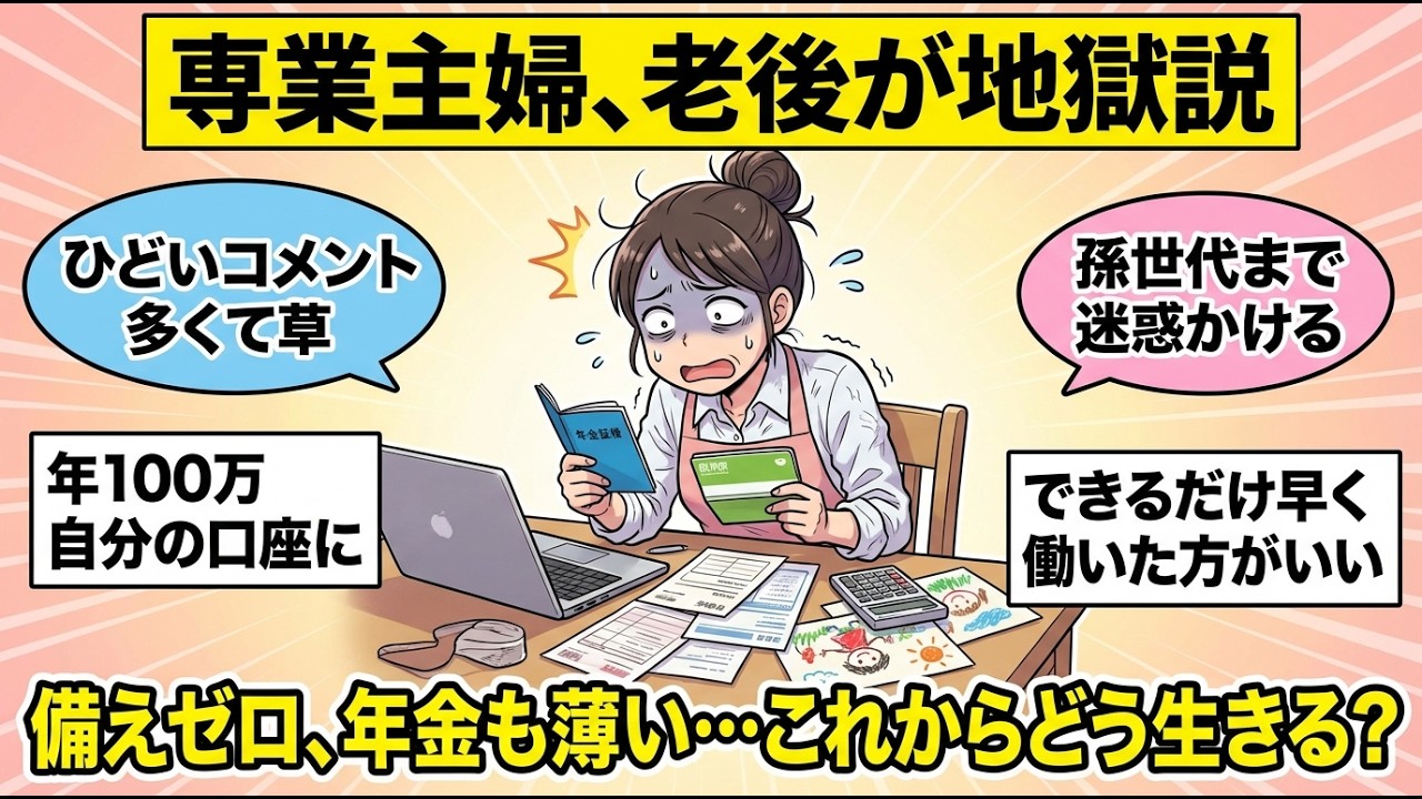 【専業主婦の心配事】私たちの老後って詰んでない？自分の将来に震える女たちの叫び！【ガルちゃん雑談】【更年期キツイ】