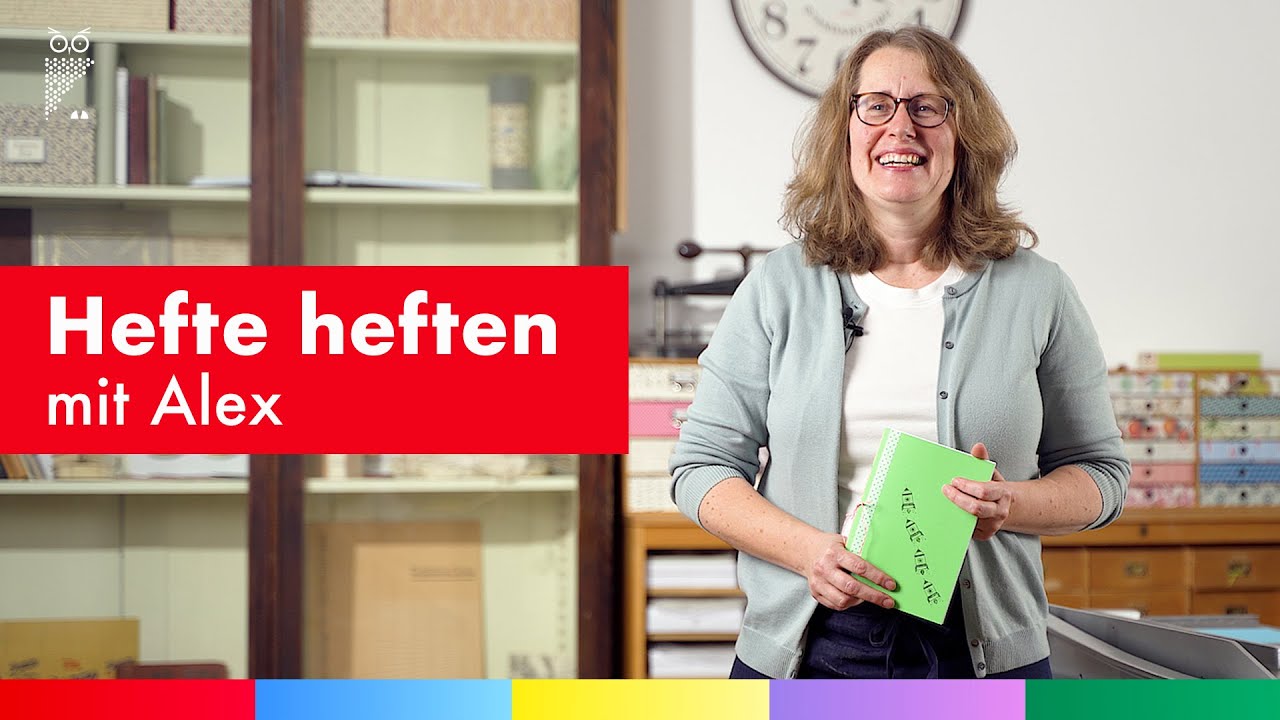 So kannst Du Hefte heften