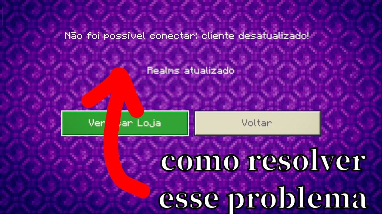 Tutorial de como resolver o problema | não foi possível conectar: cliente desatualizado - MINECRAFT-