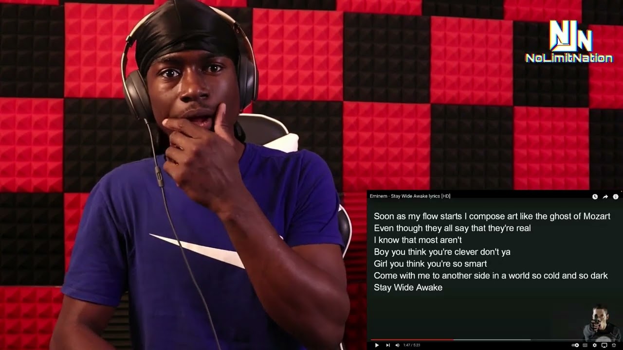 Eminem - Stay Wide Awake lyrics [HD](REACTION!!!)