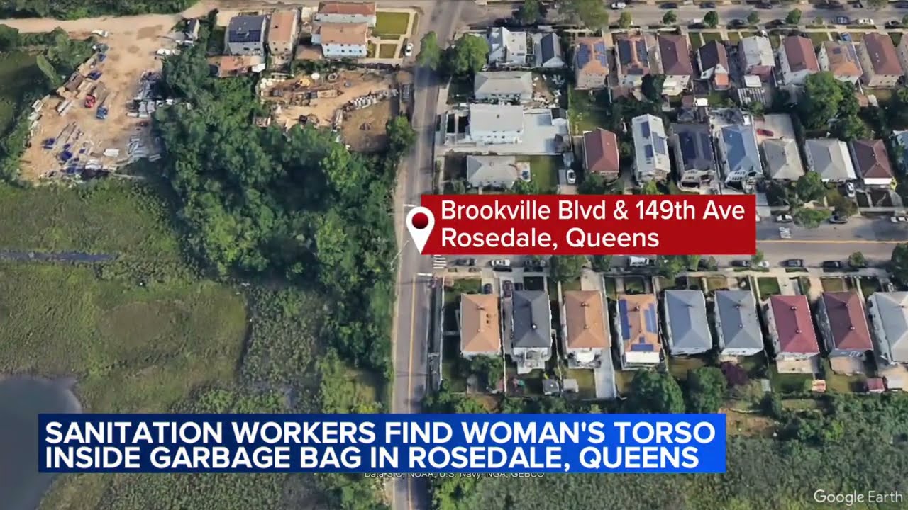 Sanitation workers find woman's torso inside garbage bag in Rosedale, Queens