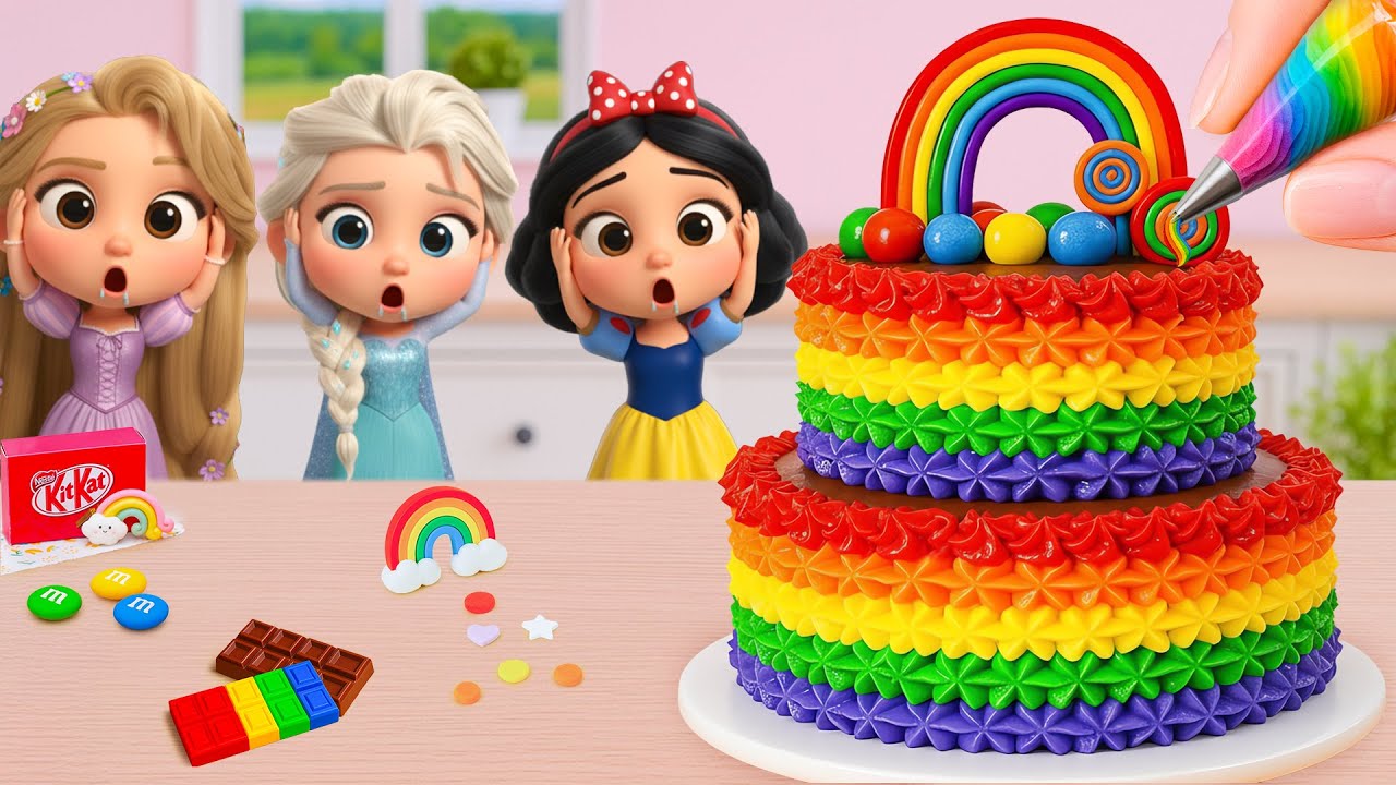 Miniature Rainbow Cake Recipe 🌈 Best Yummy Mini Rainbow Buttercream Cake In The World 💖 Yummy Teeny