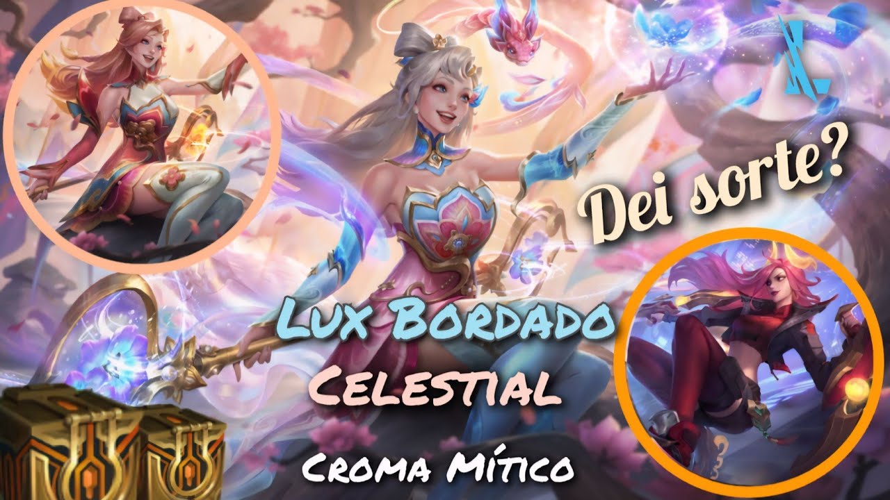 Pegando o Croma Mítico da Lux Bordado Celestial pelo sistema Hextec - Wild Rift